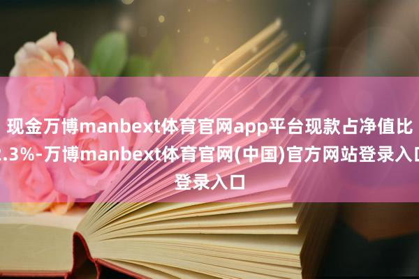 现金万博manbext体育官网app平台现款占净值比2.3%-万博manbext体育官网(中国)官方网站登录入口